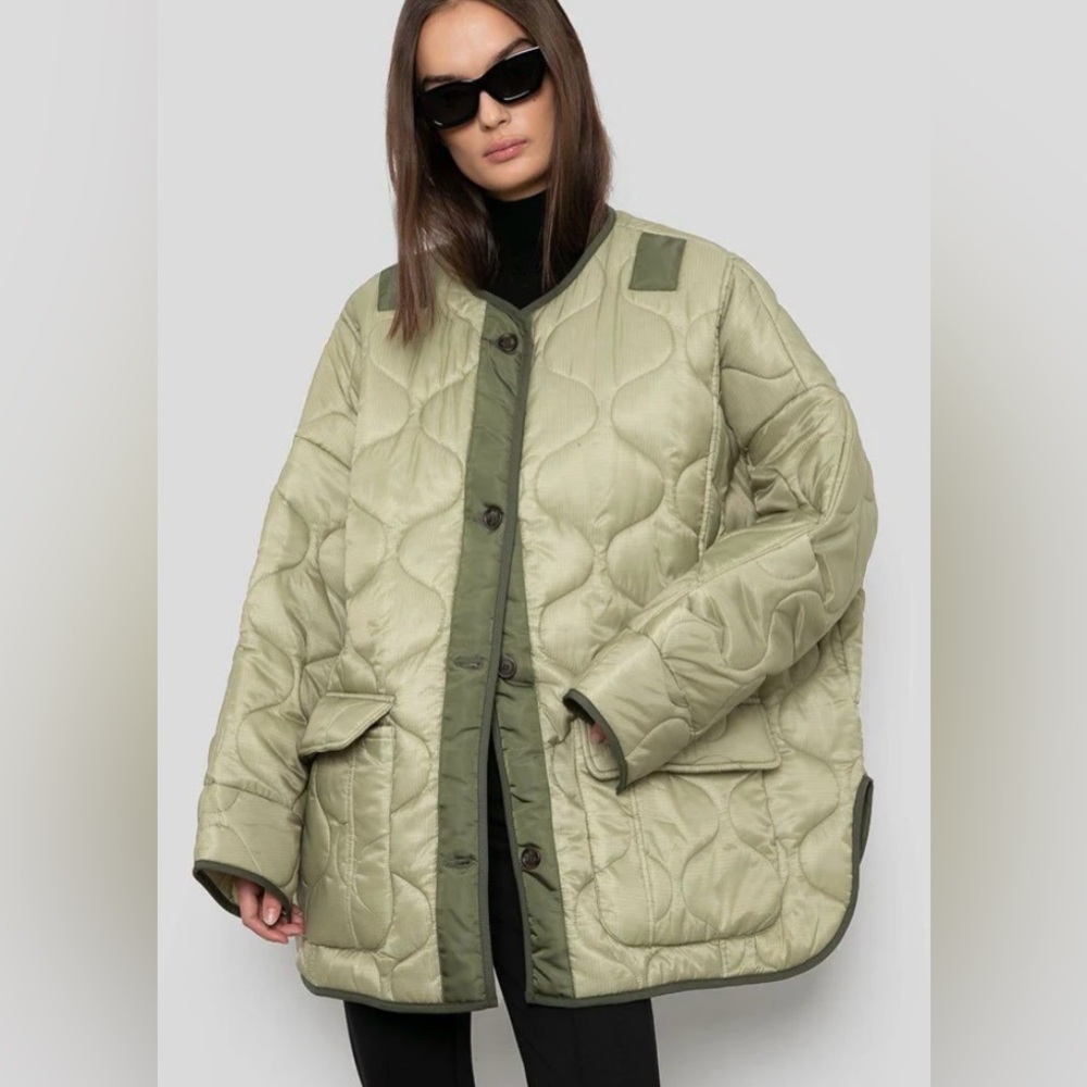 The Frankie Shop Teddy Quilted Jacket